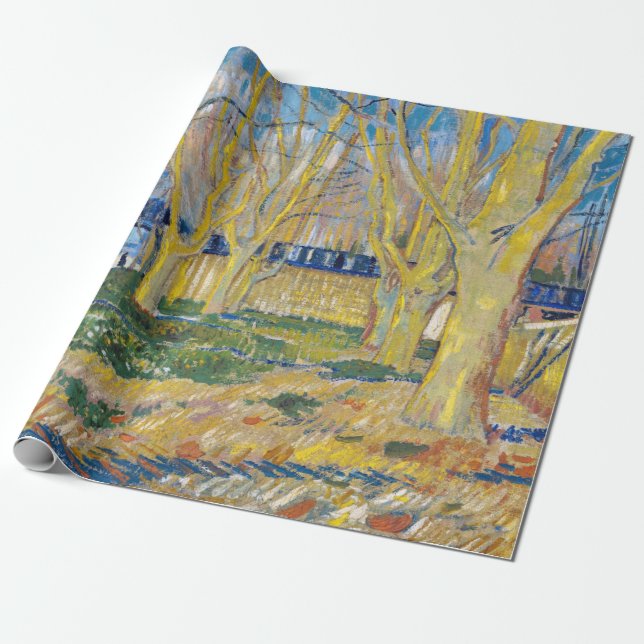 Vincent van Gogh - Der blaue Zug Geschenkpapier (Ungerollt)