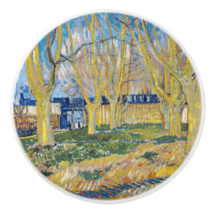 Vincent van Gogh - Der blaue Zug Keramikknauf