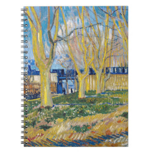 Vincent van Gogh - Der blaue Zug Notizblock