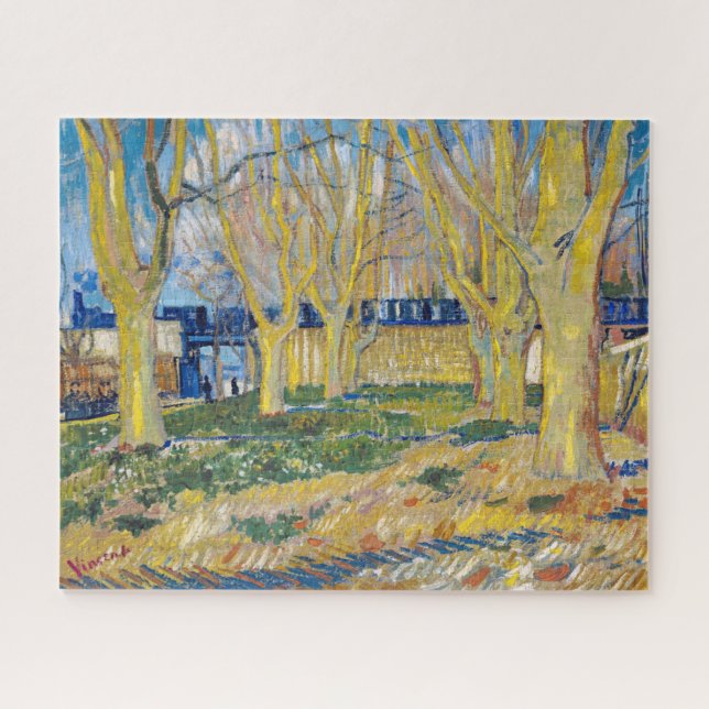 Vincent van Gogh - Der blaue Zug Puzzle (Horizontal)