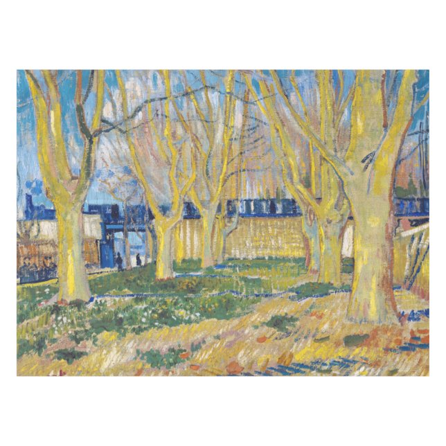 Vincent van Gogh - Der blaue Zug Tischdecke (Vorderseite (Horizontal))