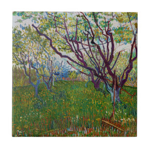 Vincent van Gogh - Der blühende Obstgarten Fliese