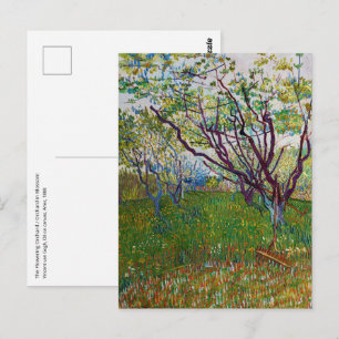 Vincent van Gogh - Der blühende Obstgarten Postkarte