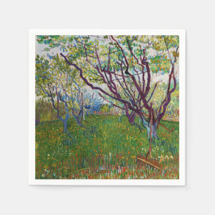 Vincent van Gogh - Der blühende Obstgarten Serviette