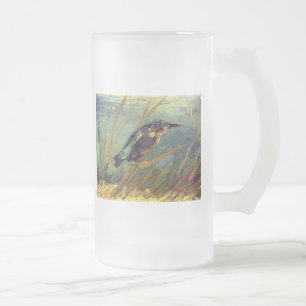 Vincent Van Gogh - Der Eisvogel - Vogel Liebhaber  Mattglas Bierglas