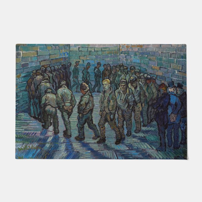 Vincent van Gogh - Der Hof des Gefängnisses Fußmatte (Vorderseite)