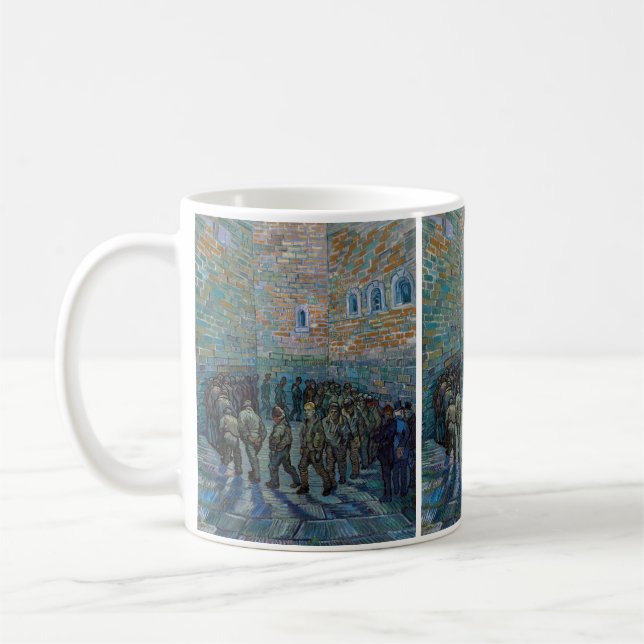 Vincent van Gogh - Der Hof des Gefängnisses Kaffeetasse (Links)