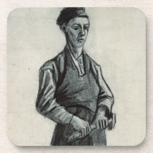 Vincent van Gogh   der junge Schmied, 1882 Getränkeuntersetzer