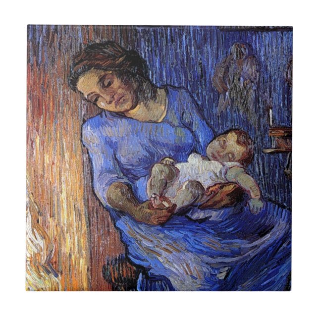 Vincent Van Gogh - Der Mann ist auf See in Fine Ar Fliese (Vorderseite)