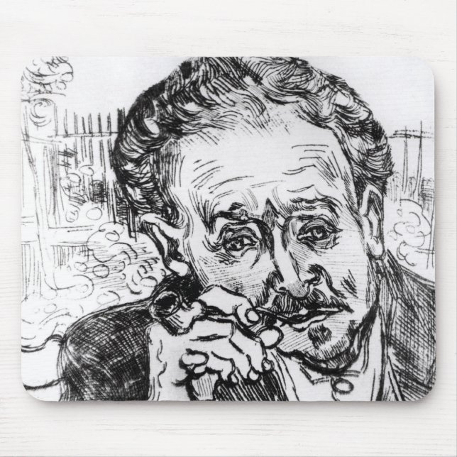 Vincent van Gogh | der Mann mit dem Rohr Mousepad (Vorne)