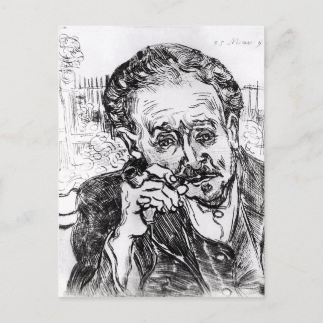 Vincent van Gogh | der Mann mit dem Rohr Postkarte (Vorderseite)
