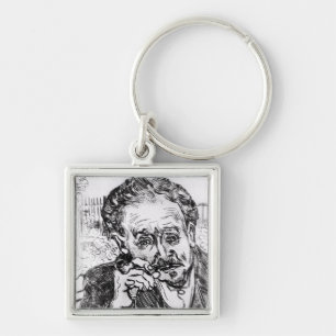 Vincent van Gogh der Mann mit dem Rohr Schlüsselanhänger