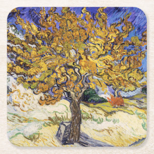 Vincent van Gogh - Der Maulbeerbaum Rechteckiger Pappuntersetzer