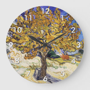 Vincent van Gogh - Der Mulberry-Baum Große Wanduhr