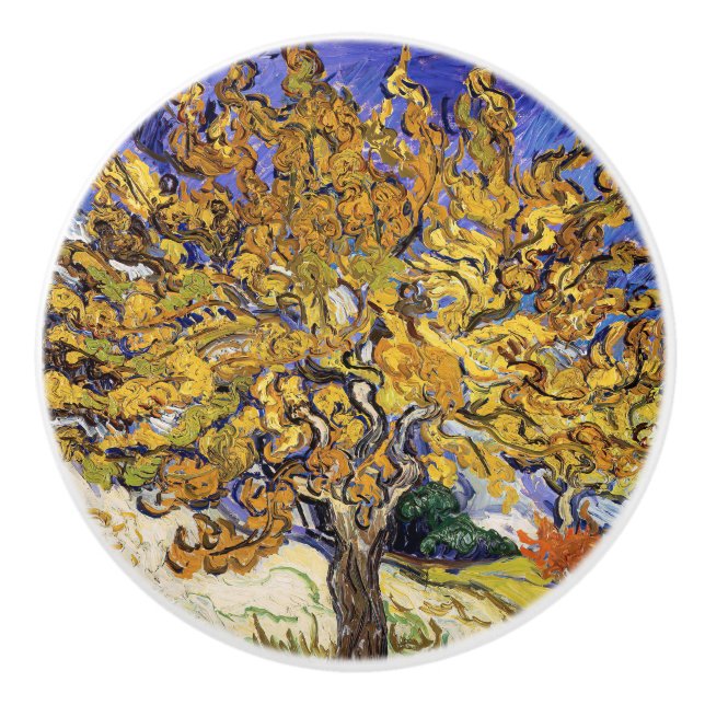 Vincent van Gogh - Der Mulberry-Baum Keramikknauf (Vorderseite)