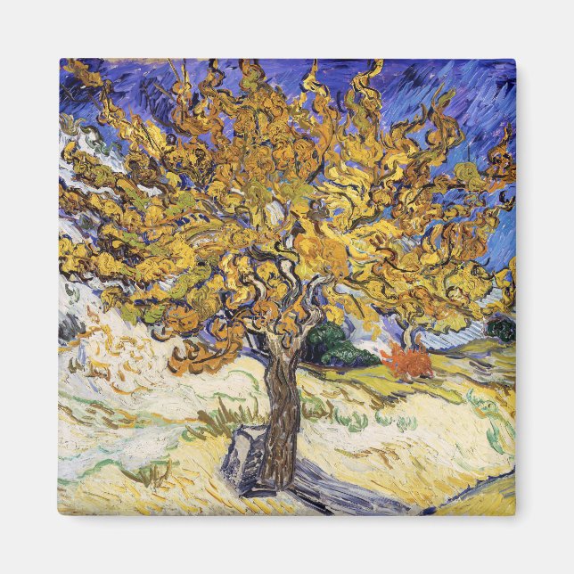 Vincent van Gogh - Der Mulberry-Baum Magnet (Vorne)