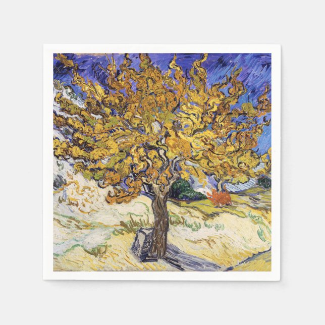 Vincent van Gogh - Der Mulberry-Baum Serviette (Vorderseite)
