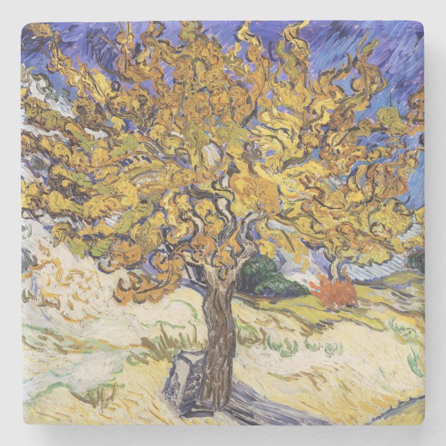 Vincent van Gogh - Der Mulberry-Baum Steinuntersetzer (Vorderseite)