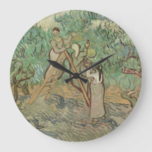 Vincent van Gogh   der olivgrüne Obstgarten Große Wanduhr