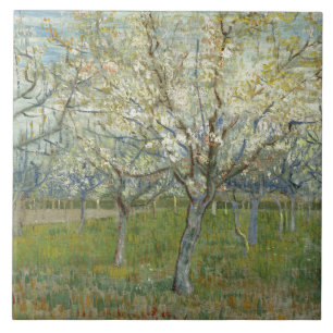 Vincent van Gogh - der rosa Obstgarten Fliese