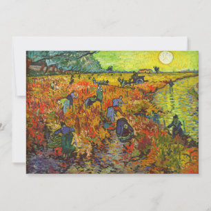 Vincent van Gogh - Der rote Weinberg Einladung