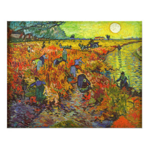 Vincent van Gogh - Der rote Weinberg Fotodruck