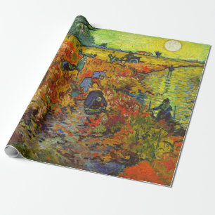 Vincent van Gogh - Der rote Weinberg Geschenkpapier