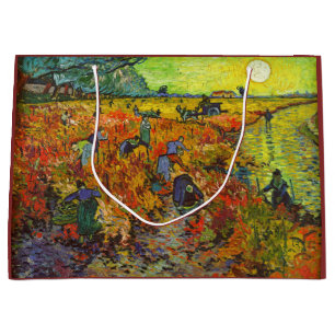 Vincent van Gogh - Der rote Weinberg Große Geschenktüte
