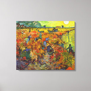 Vincent van Gogh - Der rote Weinberg Leinwanddruck