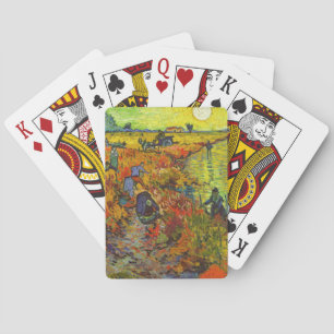Vincent van Gogh - Der rote Weinberg Spielkarten