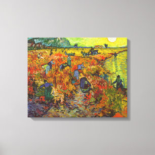 Vincent van Gogh - Der rote Weingarten Leinwanddruck
