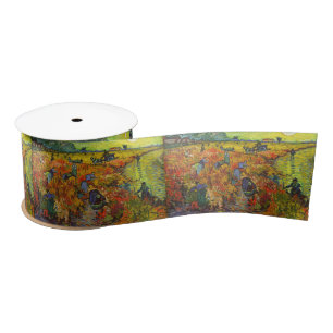 Vincent van Gogh - Der rote Weingarten Satinband