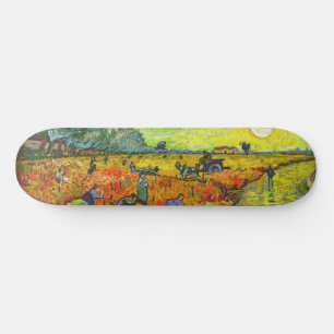 Vincent van Gogh - Der rote Weingarten Skateboard