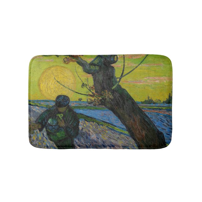 Vincent van Gogh - Der Sämann  Badematte (Vorderseite)