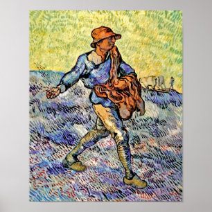 Vincent Van Gogh - Der Sämann - Kunstmalerei Poster