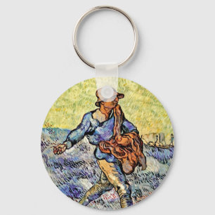 Vincent Van Gogh - Der Sämann - Kunstmalerei Schlüsselanhänger
