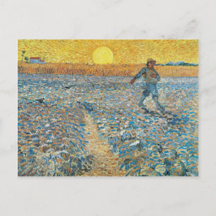 Vincent Van Gogh Der Sämann Malerei Kunst Postkarte