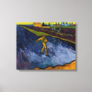 Vincent van Gogh - Der Sämann: Stadtrand von Arles Leinwanddruck