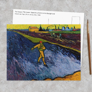 Vincent van Gogh - Der Sämann: Stadtrand von Arles Postkarte