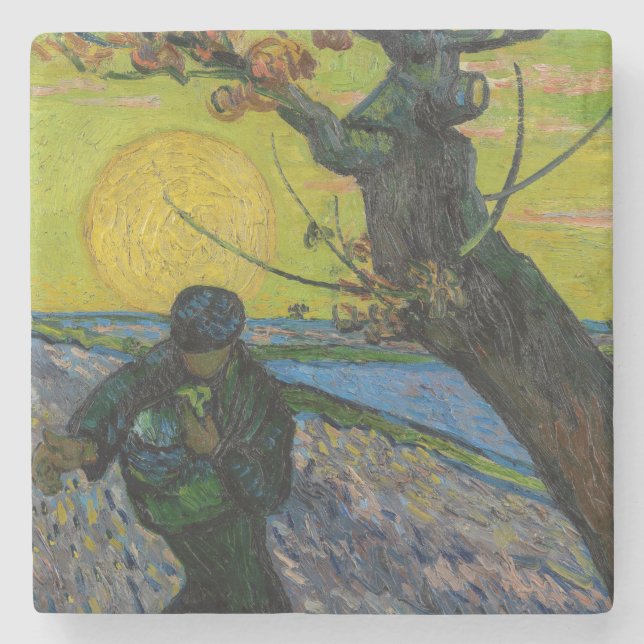 Vincent van Gogh - Der Sämann  Steinuntersetzer (Vorderseite)
