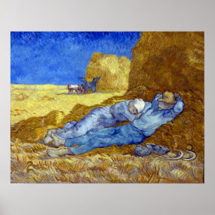 Vincent van Gogh der Siesta Poster