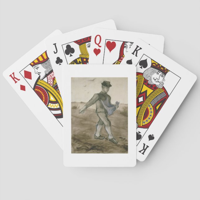 Vincent van Gogh | der Sower, 1881 Spielkarten (Rückseite)