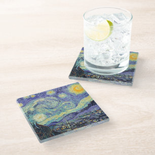 Vincent Van Gogh/ Der Sternenhimmel    Glasuntersetzer