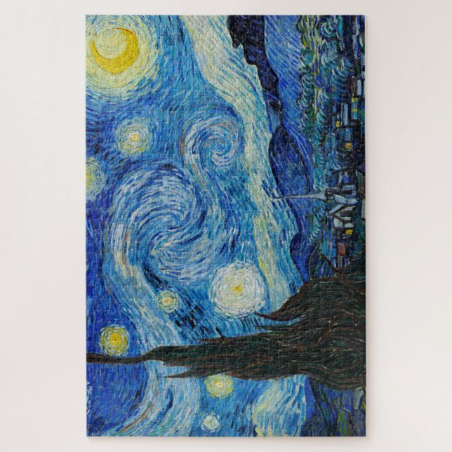 Vincent van Gogh - Der Sternenhimmel Puzzle (Vertikal)