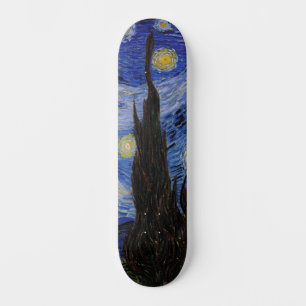 Vincent Van Gogh - Der Sternenhimmel Skateboard