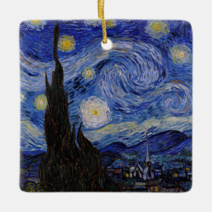 Vincent Van Gogh - Der Sternennacht Keramikornament