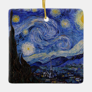 Vincent Van Gogh - Der Sternennacht Keramikornament