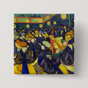 Vincent van Gogh - Der Tanzsaal in Arles Button