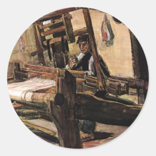 Vincent Van Gogh – Der Weber - Kunst Runder Aufkleber