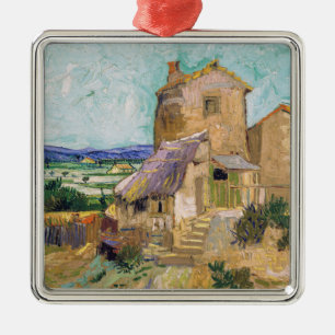 Vincent van Gogh - Die alte Mühle Ornament Aus Metall
